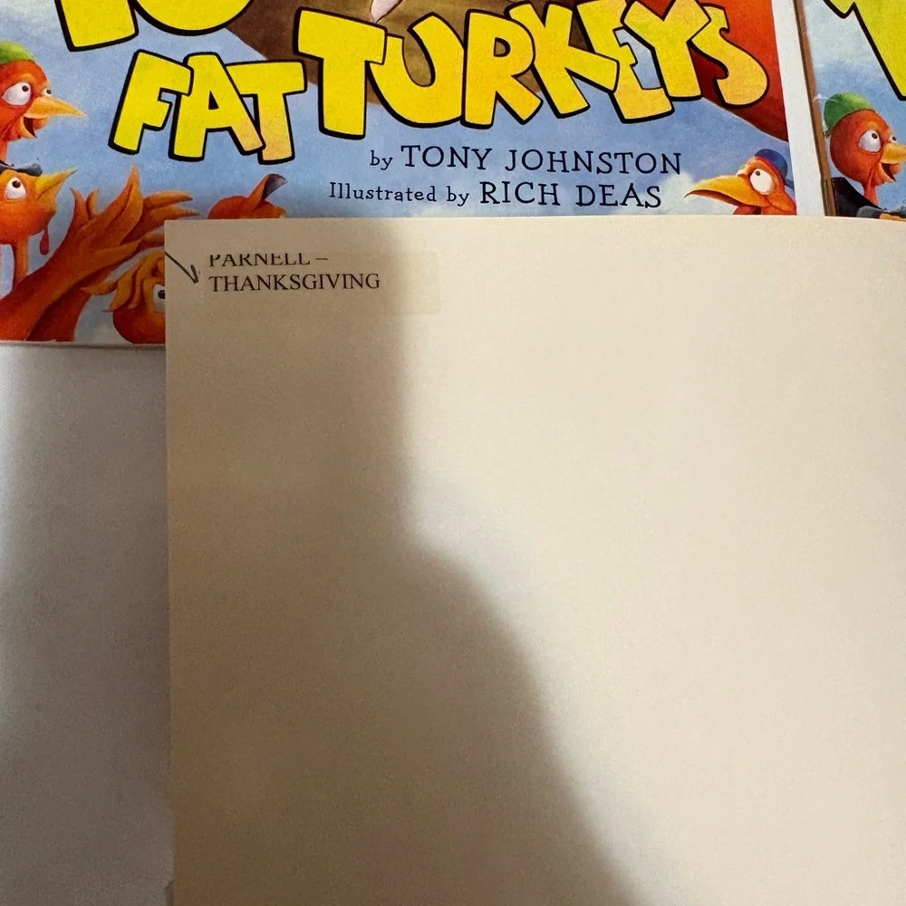 10 Fat Turkeys Children's Book by Scholastic book set of 4